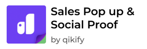 Sales Pop up &amp; Social Proof by qikify