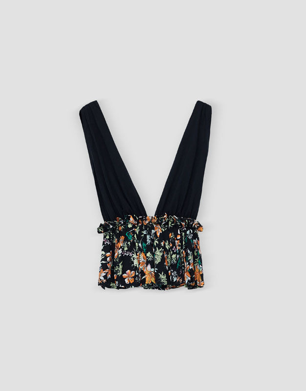 Tropical Print Top