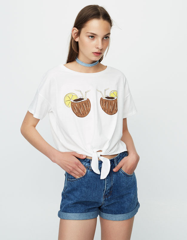 Coconut Doubled T-Shirt