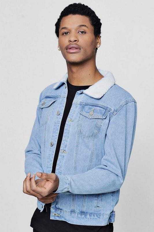 Collar Denim Jacket